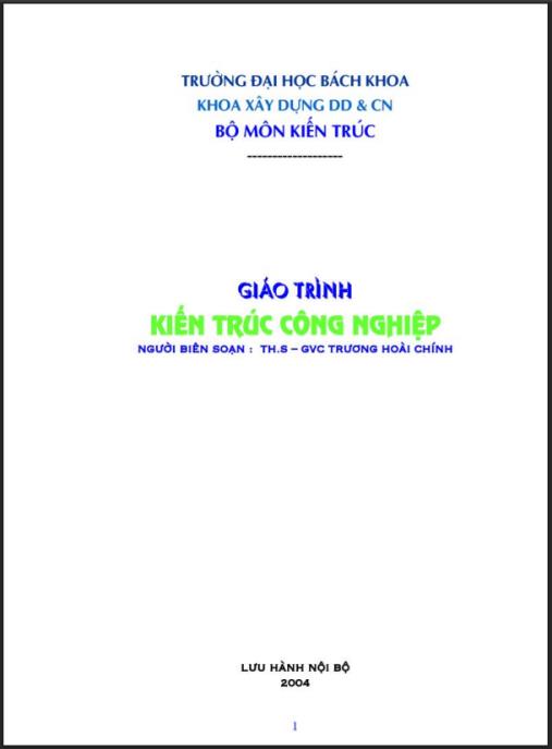 Giáo Trình Kiến Trúc Công Nghiệp