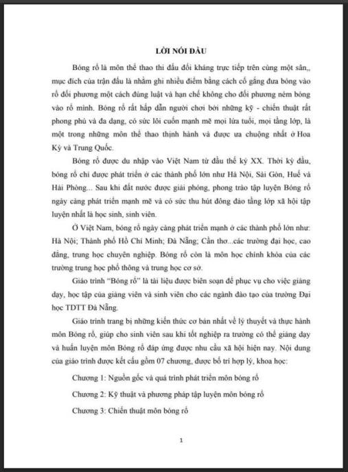 Giáo trình Bóng rổ