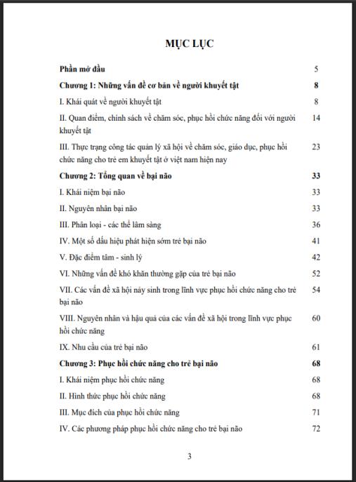 Giáo trình Công tác xã hội trong lĩnh vực phục hồi chức năng cho trẻ bại não Phần 1