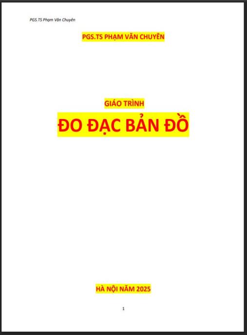 Giáo trình Đo đạc bản đồ