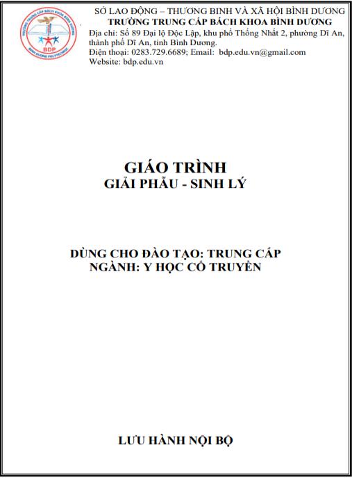 Giáo trình Giải phẫu – Sinh lý