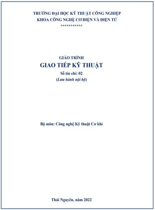 Giáo trình Giao tiếp kỹ thuật