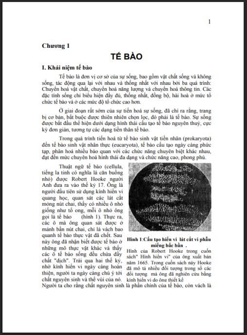 Giáo trình Hình thái giải phẩu học thực vật