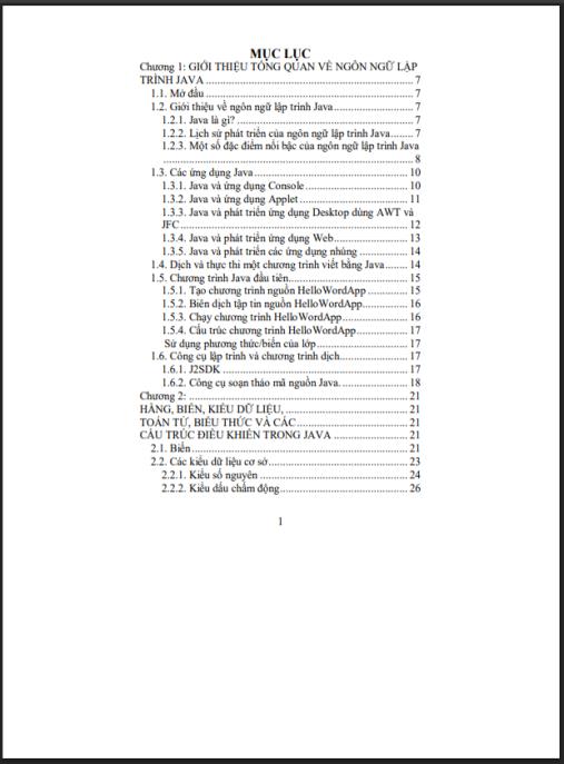 Giáo trình Java cơ bản Phần 1