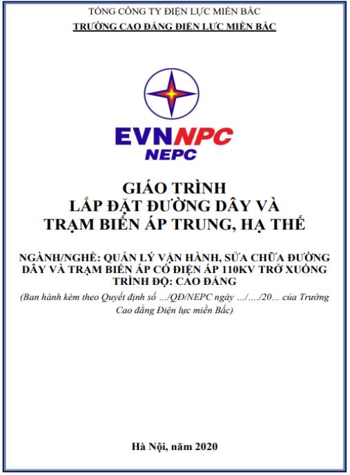 Giáo trình Lắp đặt đường dây và trạm biến áp trung, hạ thế