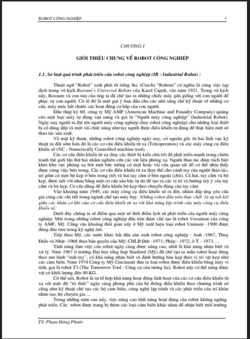Giáo trình Robot công nghiệp