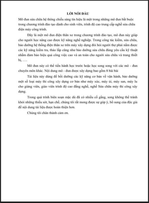 Giáo trình Sửa chữa hệ thống chiếu sáng – tín hiệu