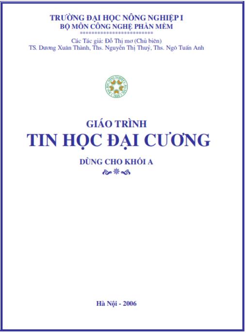 Giáo trình Tin học đại cương – Phần 2