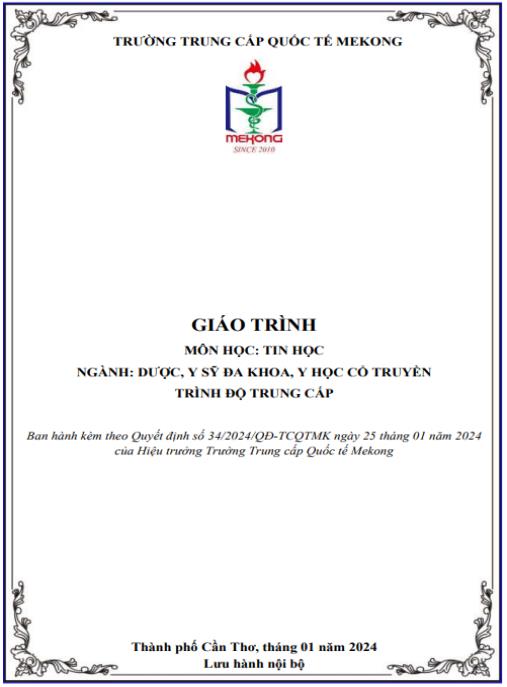 Giáo trình Tin học