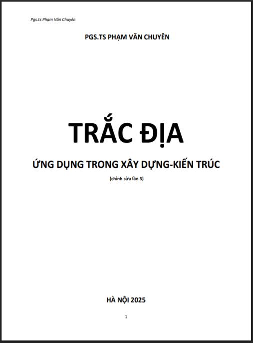 Giáo trình Trắc địa ứng dụng trong xây dựng – kiến trúc