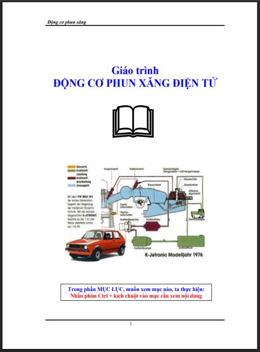 Giáo trình động cơ phun xăng điện tử