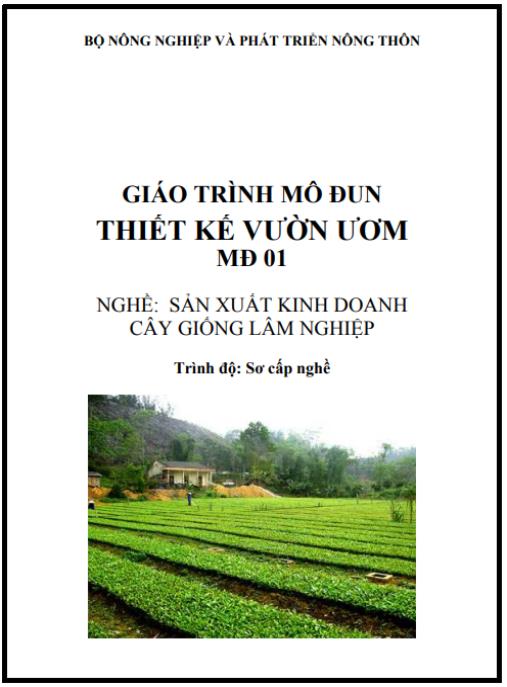Giáo trình mô đun thiết kế vườn ươm