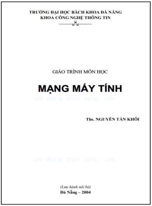 Giáo trình môn học Mạng máy tính