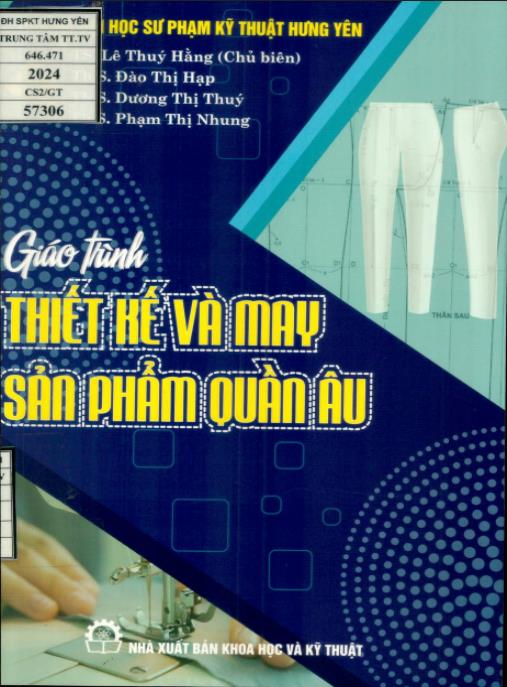 Giáo trình thiết kế và may sản phẩm quần âu