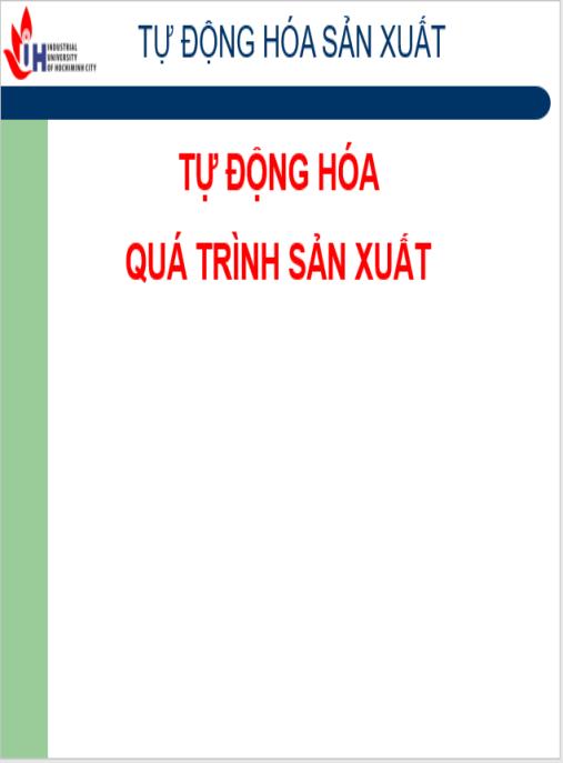 Giáo trình tự động hóa quá trình sản xuất