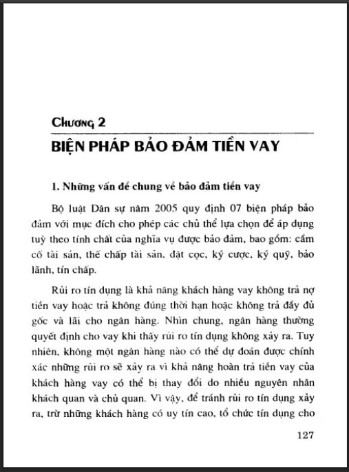 Hợp đồng tín dụng và biện pháp bảo đảm tiền vay Phần 2