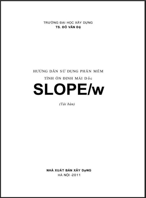 Hướng Dẫn Sử Dụng Phần Mềm Tính Ổn Định Mái Dốc
