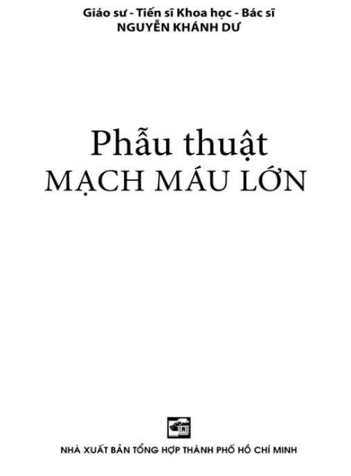 Phẫu Thuật Mạch Máu Lớn