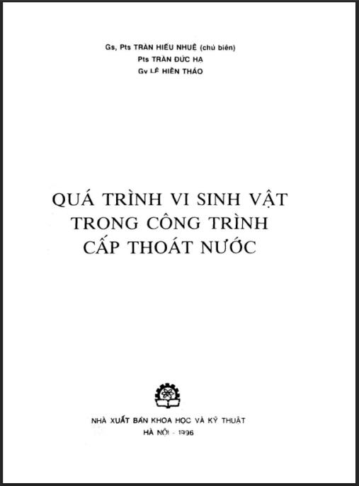 Quá trình vi sinh vật trong công trình cấp thoát nước – Phần 1