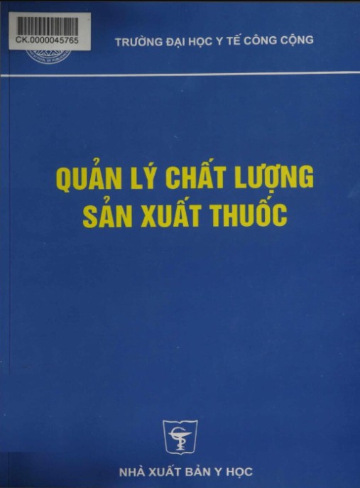 Quản Lý Chất Lượng Sản Xuất Thuốc