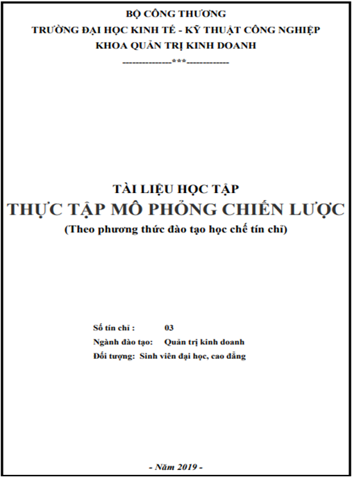 học tập Thực tập mô phỏng chiến lược