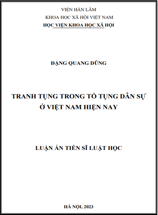 Tranh tụng trong tố tụng dân sự ở Việt Nam hiện nay