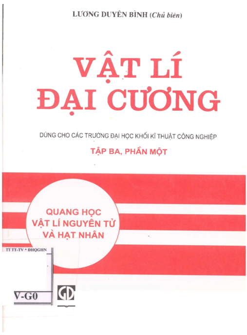 Vật Lý Đại Cương Tập 3 Phần 1