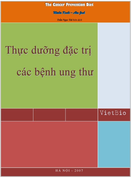 Thực Dưỡng Đặc Trị Các Bệnh Ung Thư